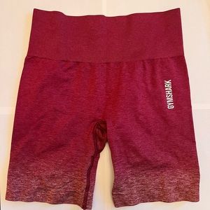 Gymshark Adapt Ombre Seamless Shorts - Burgundy Marl/Burgundy
